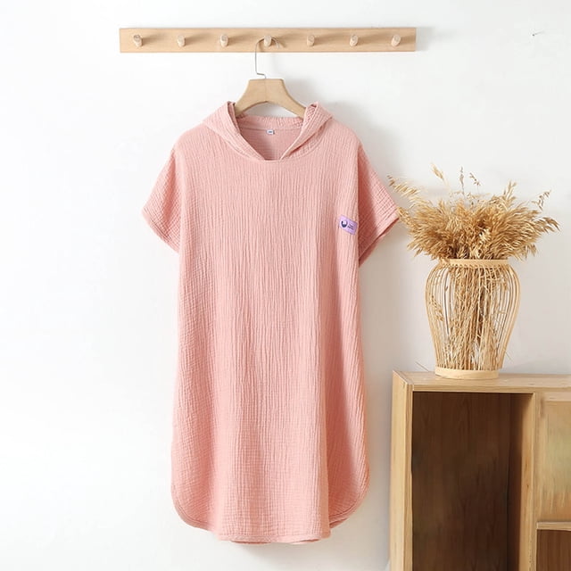 TIMIFIS Robe de Nuit Confortable pour Filles Haut de Pyjama Chemise de Nuit Col Ras du Cou Confortable Couleur Unie Décontractée Manches Longues Vêtement de Nuit Léger pour Dormir Tenue de Nuit Stylée pour Enfants, pour 4-12 Ans