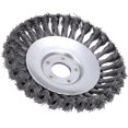 thumbnail image 2 of Brosse de Désherbage Rotative, Roue de Désherbage Structure en Fil d'Acier au Carbone pour Jardin pour Outil de Poteau de Jardin pour Taille-Haie pour Jardinier, 2 of 8