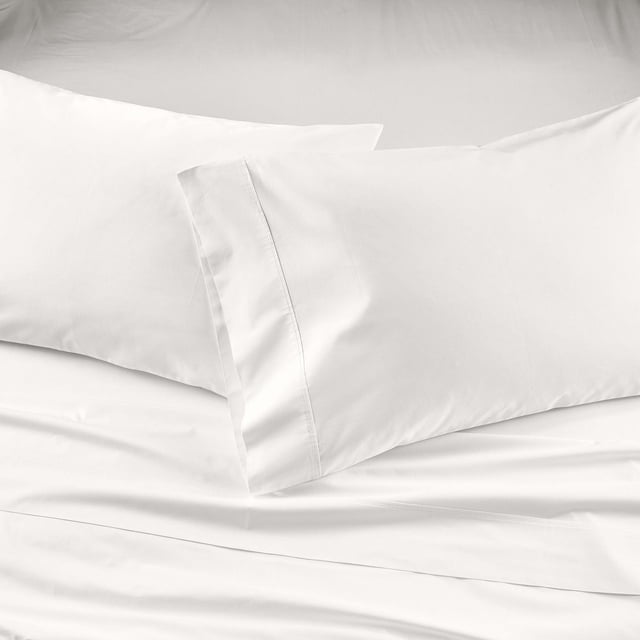 Better Homes & Gardens 300 Thread Count Cool & Crisp 4-Piece Cotton Percale Sheet Set