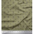 thumbnail image 1 of Soimoi Green Heavy Canvas Fabric Cross & Geometric Fabric Prints By Yard 58 Inch Wide, 1 of 3