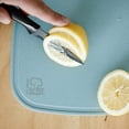 thumbnail image 3 of Chef Craft Select Wheat Straw Cutting Board and Knife Set, 10 inch x 7.5 inch, Blue, 3 of 6