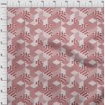 thumbnail image 4 of oneOone Velvet Maroon Fabric Geometrical Mix Craft Projects Decor Fabric Printed By The Yard 58 Inch Wide, 4 of 4