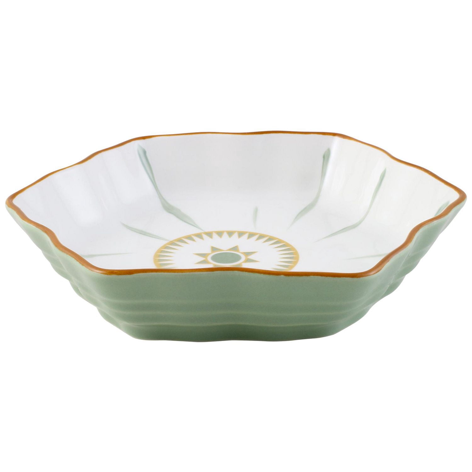 Vienna ceramic 8 inch flower soup bowl