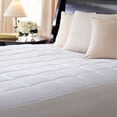 thumbnail image 1 of Slumber Rest Premium Protège-Matelas Électrique Matelassé Chauffant Motif Boîte SC7 Simple Blanc, 1 of 1