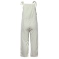 thumbnail image 4 of Combinaisons en Lin à Rayures pour Femmes Combinaison Extensible pour Femmes Combinaison d'Été Décontractée Coupe Ample Pantalon Combinaison pour Femmes Bretelle Ajustable Salopette Sans Manches Combinaison pour Femmes Grande Taille Harem Jambe Grand Pantalon à Bavette, 4 of 7