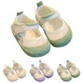 thumbnail image 5 of B91xZ Chaussures de Robe pour Tout-Petites Fille Fleur Fête Mariage Ballerines Fille Fleur, Violet 4.5, 5 of 5