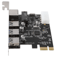 thumbnail image 1 of PCIe Slot to RJ45 USB 3.0 PCIe Expansion Card,with Gigabit Ethernet Controller PCI Express Adapter for Desktop PC, 1 of 7