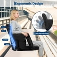 thumbnail image 3 of Garvee 24.5" Wide Stadium Seats with Back Support, 6 Adjustable Angle, Pockets, Cup Holders, Black, 3 of 7