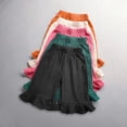 thumbnail image 4 of Cat Leggings 4t Girls Champagne Leggings Ruffled Girls' Double Breathable Capri Pants, 4 of 6