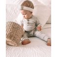 thumbnail image 2 of Combinaisons de Bébé en Tricot, Boutons Col Rond Haut à Manches Longues + Pantalon Long Élastique, 2 of 4