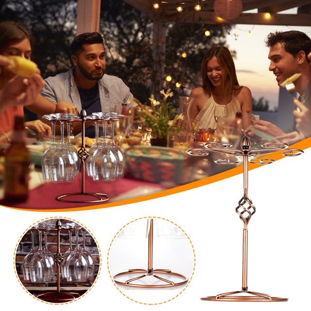 European-style Desktop Wine Glass Rack Wrought Iron Wine Rack Storage Rack