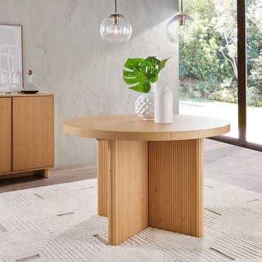 Better Homes & Gardens Lillian Table à manger extensible à rond canalaire