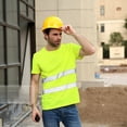 thumbnail image 3 of T-Shirt Haute Visibilité pour Hommes, Ruban Réfléchissant Haute Visibilité, Sécurité, Hauts de Travail, 3 of 3