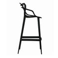 thumbnail image 4 of Kooper tangled polypropylene Modern-Mid Century Stool in Black, Indoor - Outdoor Stool, Kitchen Stool, Restaurant Stool Set 2, 4 of 4