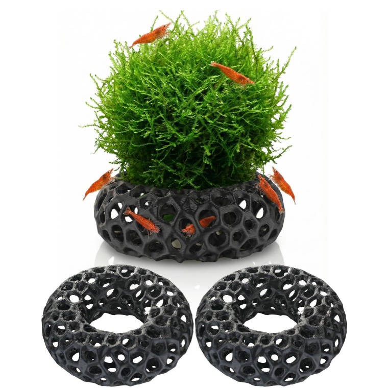 5Pcs Aquarium Fish Shelter, Vacemry Aquarium Fish Shrimp Shelter, Fish Tank Hideout Cave Decor, Realistic Aquarium Decorations for Betta Tank Shrimp Habitat Tropical Fish Tank Ornaments