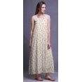 thumbnail image 4 of Bimba Robe de Nuit en Rayonne Imprimée pour Femmes, Sans Manches, Tenue de Nuit, Robe Maxi - S, 4 of 5