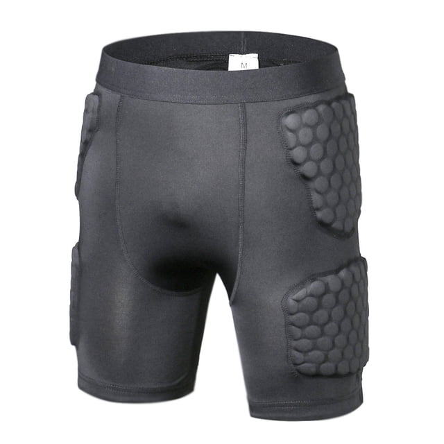 Padded Compression Shorts Padded Football Girdle Hip and Thigh Protector for Football Paintball Basketball Ice Skating Rugby Soccer Hockey and All Other Contact Sports