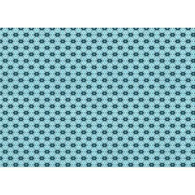 Ahgly Tapis Rectangulaire Lavable en Machine Intérieur Transitionnel Vert Cyan Foncé, 2 Pieds x 5 Pieds