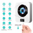 thumbnail image 4 of MEGICOT Bluetooth 5.0 Wall Mountable CD DVD Player with Pull-switch Dust Cover Remote Control LCD Display Built-in Speakers, Portable Music Player Support FM Radio CD/DVD/MP3/USB/AUX, 4 of 8