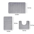 thumbnail image 3 of Xihbxyly bathroom rugs sets 3 piece Bath Rug, Soft Cozy Shaggy Durable Bathroom Rugs, Plush Bath Rugs for Bathroom, Absorbent Non-slip Thick, Machine Washable Easy to Dry, 3 of 7