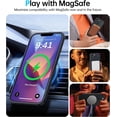 thumbnail image 5 of Entronix Heavy Duty Case For iPhone 15 Pro Max,14 Pro Max, Translucent Matte Back, Magnetic Sturdy Case, Black, 5 of 5