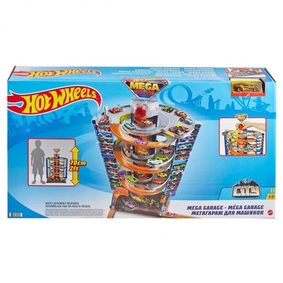 Mattel MTTGTT95 Hot Wheels - Ensemble de Jeu Méga Garage de Ville - Ensemble de 2