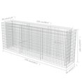 thumbnail image 4 of vidaXL Gabion Lit Surélevé Acier Galvanisé 270x50x100 cm, 4 of 5