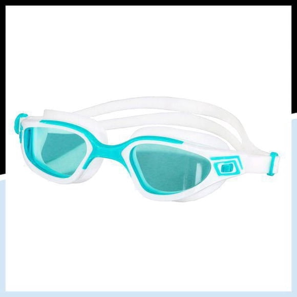 Lunettes de natation Dolfino Pro Accel pour enfants - <br>Turquoise / Clair