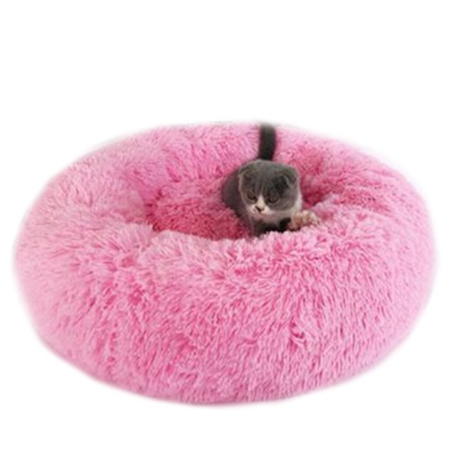 Honganda Pet Blanket Soft Bed Sleeping Kennel Cat Litter Round Plush Nest Pad