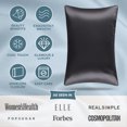 thumbnail image 4 of Bare Home Satin Pillowcase Set - Luxury Pillowcases - Soft and Smooth - Breathable - Envelope Closure - Standard, Forged Iron Gray, 4 of 8