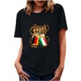 thumbnail image 1 of XZNGL Womens Summer Tops Short Sleeve Prost Womens Summer Print O-Neck T Shirts Short Sleeve Tops Blouse Womens T Shirts for Summer Womens Shirts Summer Womens Summer Shirts, 1 of 7