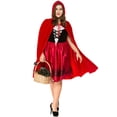 thumbnail image 5 of Robe de Fête de Noël Halloween pour Femmes Little Red Riding Hood avec Cape, 5 of 5