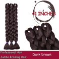 thumbnail image 2 of Ombre Jumbo Braiding Hair Extensions High Temperature Synthetic Twist Hair Multiple Colored Hair, 2 of 5