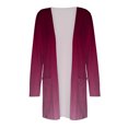 thumbnail image 4 of Pxiakgy cardigans pour Femmes Cardigan de Mode Décontracté avec Poches Manches Longues Veste Rouge G, 4 of 4