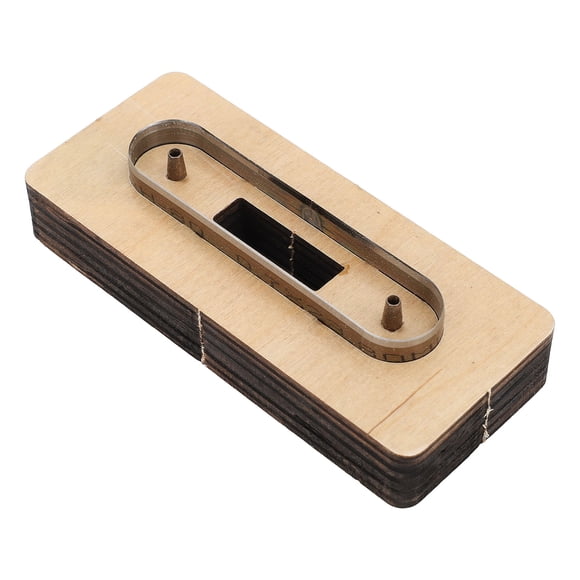 Leather Die Cutter, Wooden Leather Cutting Die for DIY Craft Steel Cable Organizer with Convex Shape Metal