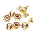 thumbnail image 2 of 20 Pieces Mushroom Dome Rivets Studs Rivets Leathercrafts accessories Spikes for Leather Craft Bag 8mm gold, 2 of 9