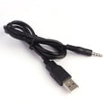thumbnail image 1 of 3.5mm AUX Audio To USB 2.0 Male Charge Cable Adapter Cord For Car MP3, 1 of 3