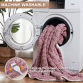 thumbnail image 2 of JoanKaren Heated Blanket Electric Throw 50"×60" with 10 Heating Levels & 10 Hours Timer,Fast Heating,Machine Washable,Dusty Pink, 2 of 9