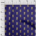 thumbnail image 1 of oneOone Cotton Silk Fabric Floral Block Printed Fabric 1 Yard 42 Inch Wide, 1 of 4