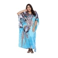 thumbnail image 2 of Robes Caftans en Satin de Polyester pour Femmes Grande Taille Longues Maxi Kimono Caftans pour Dames, 2 of 6