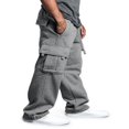 thumbnail image 3 of Pantalon de Survêtement Uni pour Hommes Style Décontracté Cargo, 3 of 5