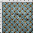 thumbnail image 4 of oneOone Polyester Lycra Mustard Yellow Fabric Tropical Sewing Craft Projects Fabric Prints By Yard 56 Inch Wide, 4 of 5