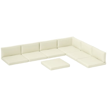 Outsunny Replacement Cushions for Outdoor Furniture Garden Seat Cushion Pad