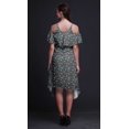 thumbnail image 4 of Bimba Robe Droite à Épaules Dénudées pour Femmes, Tunique de Fête à Col Rond Imprimée Océan Gris - Très Grand, 4 of 6