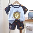 thumbnail image 1 of LSLJS Baby Summer Cute Printed Round Neck Short Sleeve Shorts Set Summer Clothes Kids Clothing Trendy 2024, 1 of 3