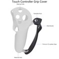 thumbnail image 3 of Touch Controller Grip Cover, Silicone Soft VR Controller Grip Cover Adjustable Knuckle Straps 2pcs Accurate Hole  For Exploration Hall Black,Red,Light Grey,Blue, 3 of 8
