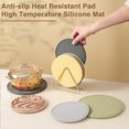 thumbnail image 1 of YAOMOBB Kitchen Pot Holder Round Silicone Pot Holder Non slip High Temperature Resistant Dishwasher Safe Heat Insulation Pad, 1 of 7