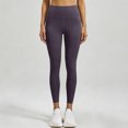 thumbnail image 5 of Miqool Womens High Waist Ankle Yoga Leggings Workout Tummy Control Soft Bike Pants with Two Pockets, 5 of 5