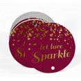 thumbnail image 2 of Inkdotpot Gold Foil Paper Hang Tags Let Love Sparkle Wedding Favor Tags 50 Pieces, 2 of 6