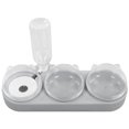 thumbnail image 2 of Puppy Double Food Bowls, Odourless PP Removable Cat Wet Dry Food Bowl Set Multipurpose Cervical Spine Protection With 500ml Water Bottle For Dogs Gray, 2 of 8